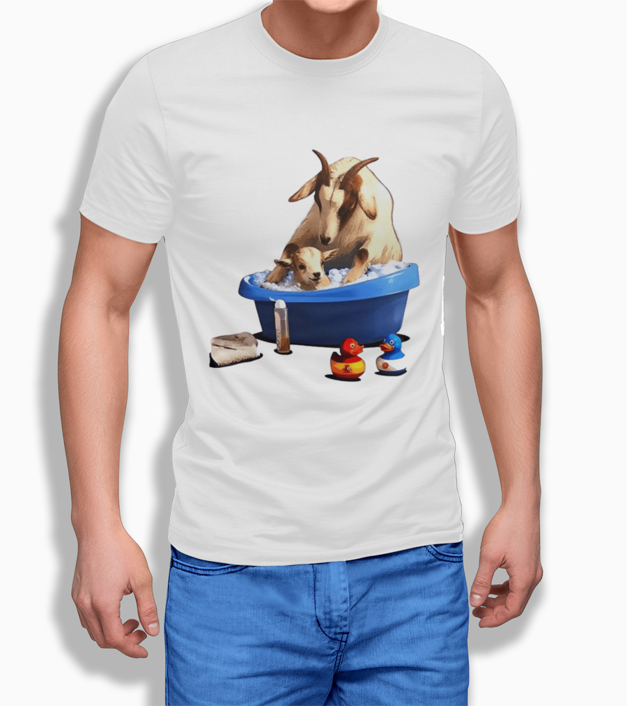 Spain Argentina Rubber Duckies Goat Bath Fun Time T-Shirt