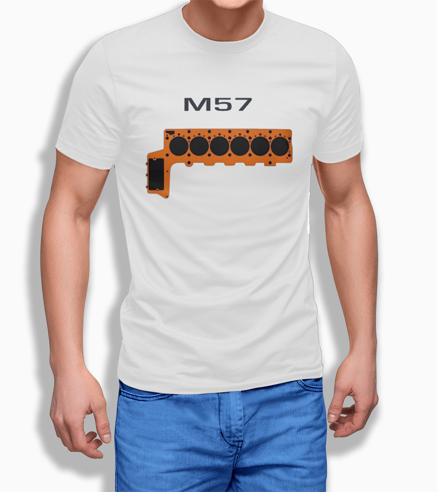 M57 Engine Components BMW Performance Straight Six T-Shirt