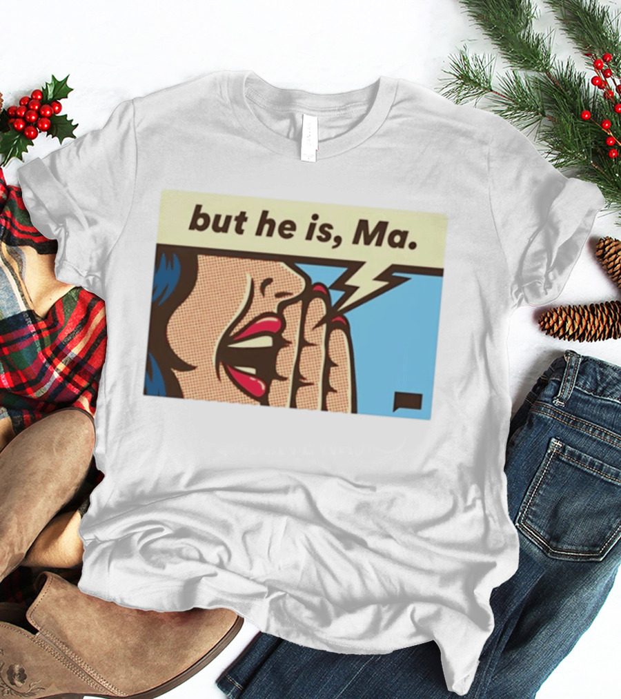 The Real Housewives Of Rhode Island But He Is Ma Pop Art Style Comic Speech Bubble T-Shirt