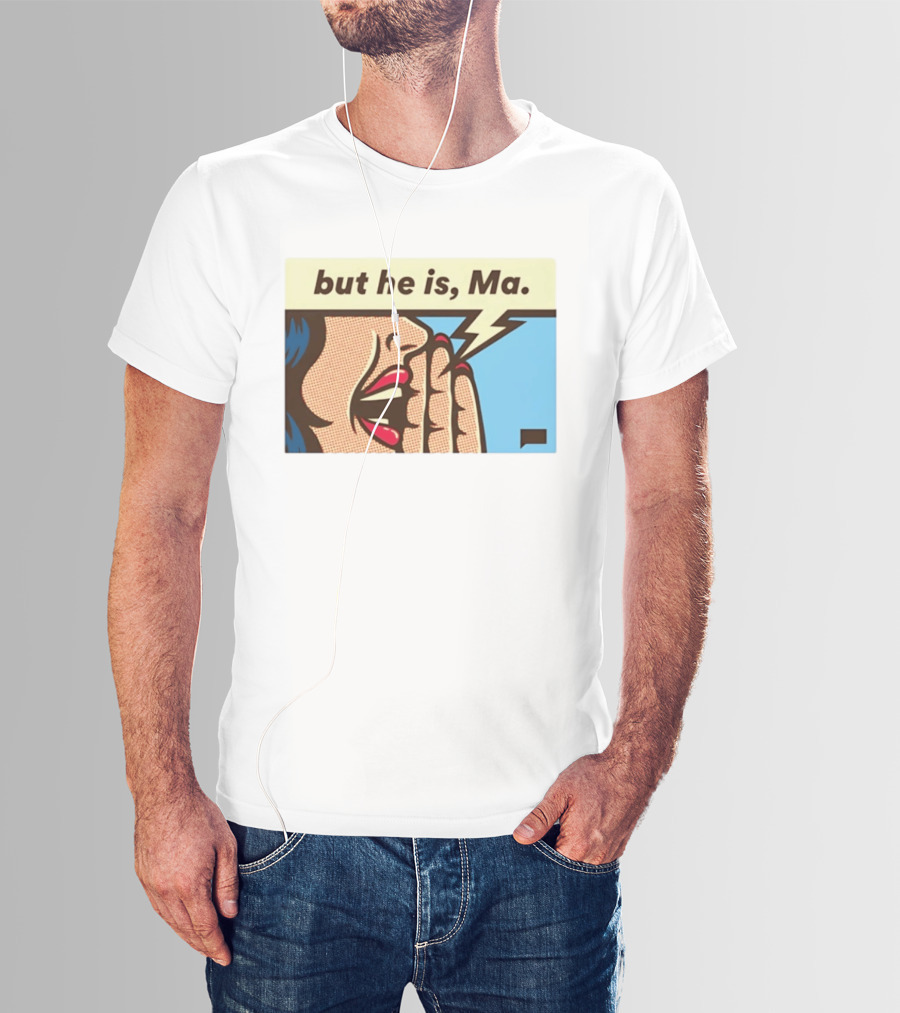 The Real Housewives Of Rhode Island But He Is Ma Pop Art Style Comic Speech Bubble T-Shirt