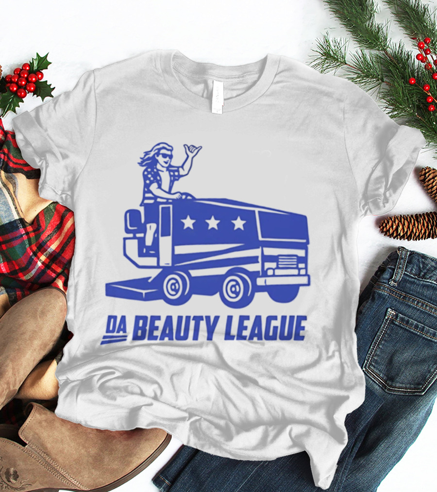 USA Wheels Zamboni Driver Da Beauty League Hockey T-Shirt