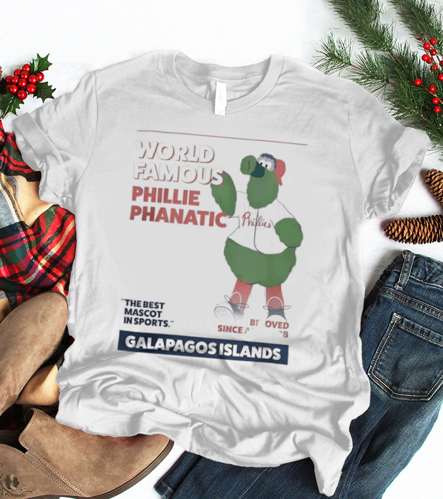 World Famous Phillie Phanatic Galapagos Islands April 1978 Phillies T-Shirt