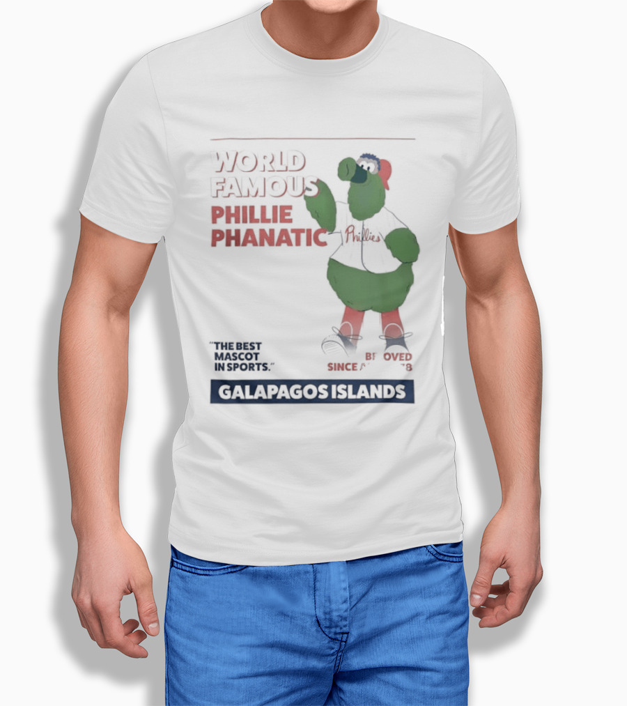 World Famous Phillie Phanatic Galapagos Islands April 1978 Phillies T-Shirt