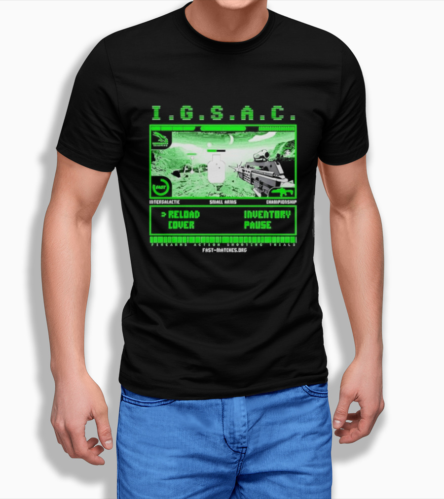 I.G.S.A.C Reload Cover Inventory Pause Gaming Interface Display T-Shirt