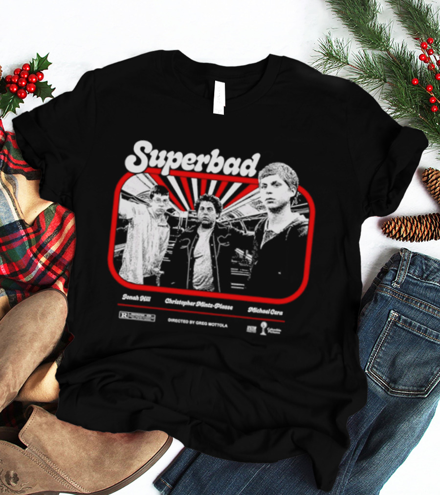 Superbad Movie Jonah Hill Christopher Mintz Plasse Michael Cera T-Shirt