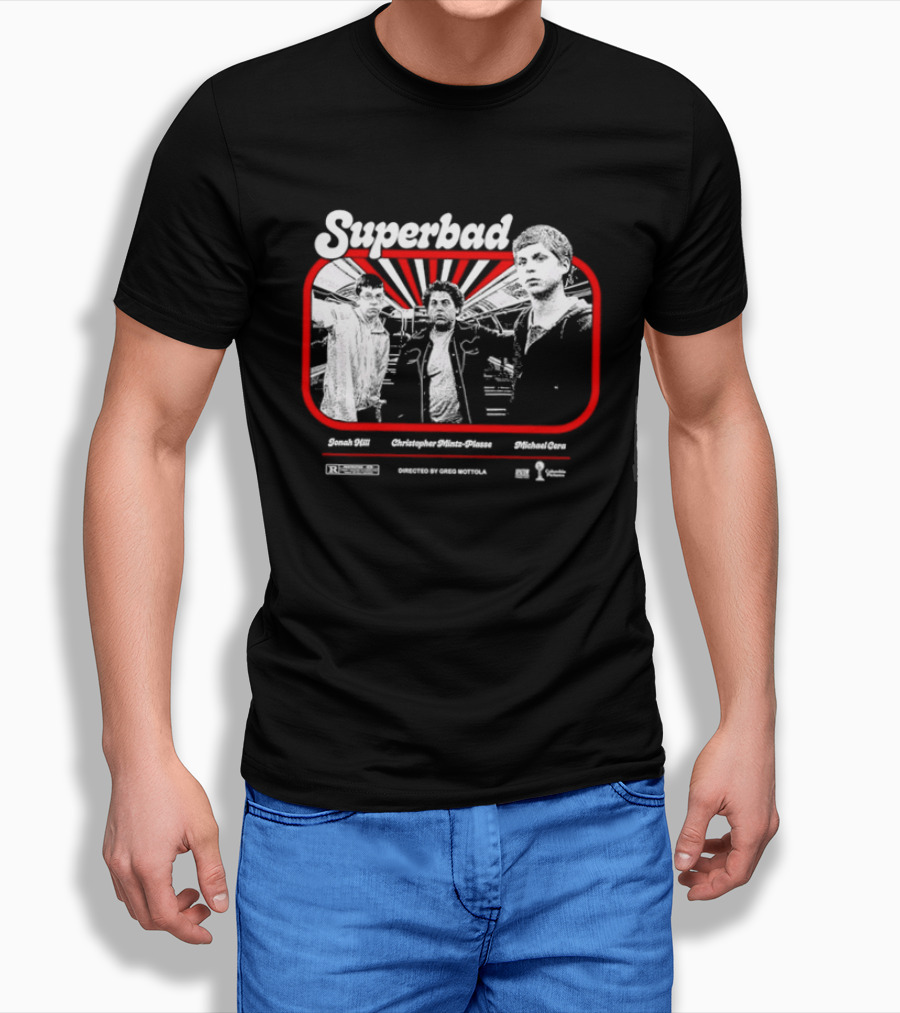 Superbad Movie Jonah Hill Christopher Mintz Plasse Michael Cera T-Shirt