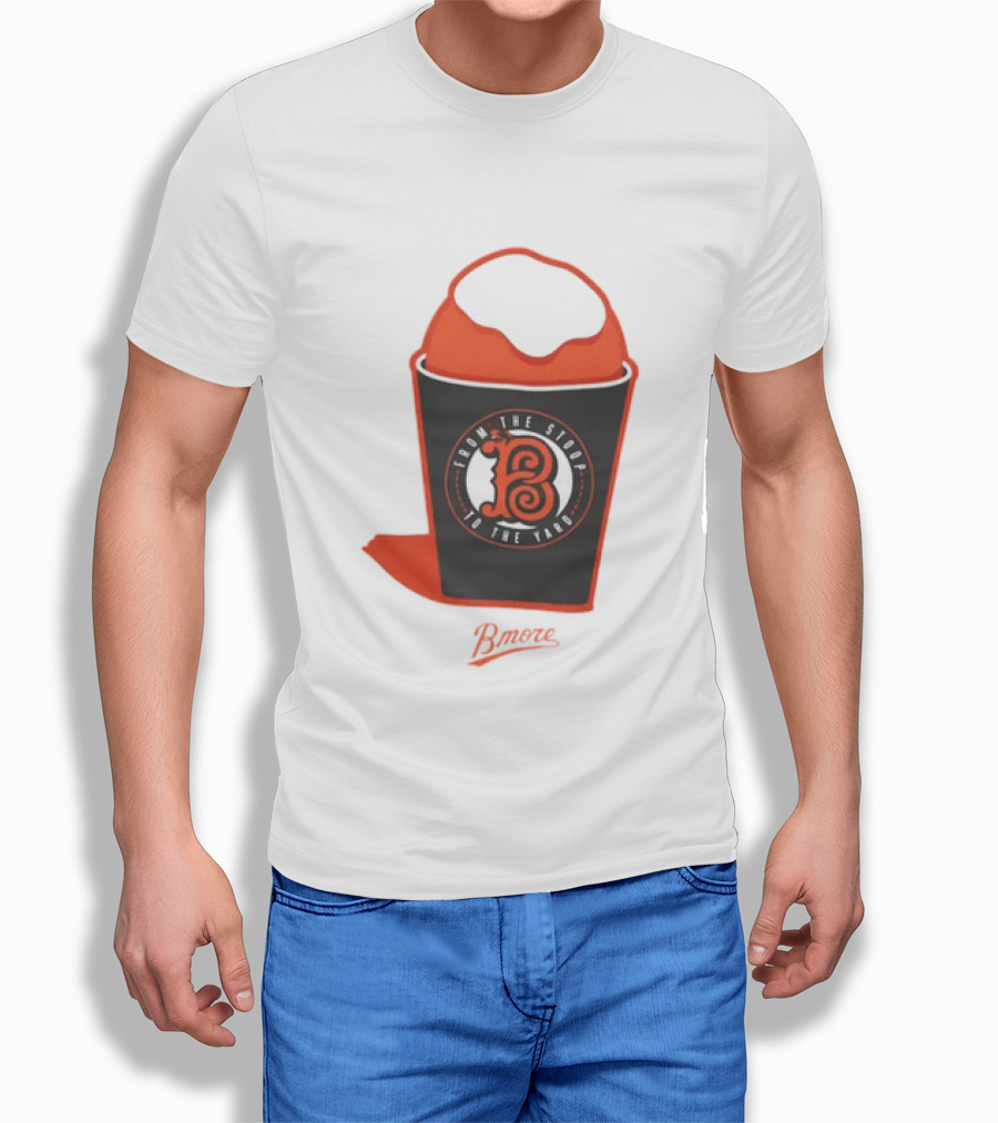 Baltimore Orioles From The Stoop To The Yard Snowball Bmore T-Shirt