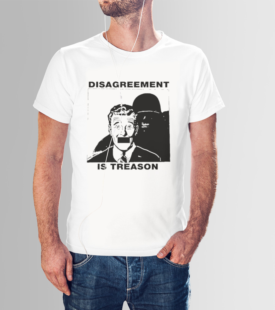 Disagreement Is Treason Retro Dystopian Censorship T-Shirt
