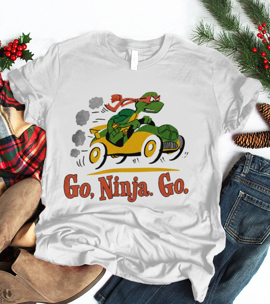 Ninja Turtle Racing In Classic Go Kart T-Shirt