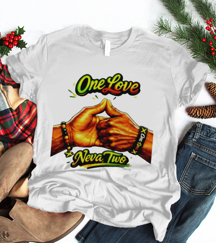 One Love Neva Two Jamaican Unity Gesture T-Shirt