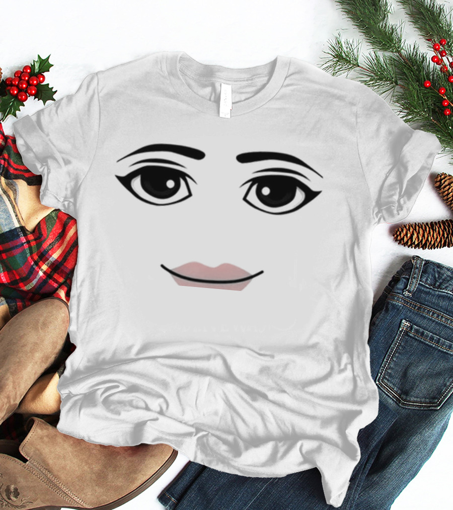 Roblox Avatar Face Iconic Girl Gaming T-Shirt