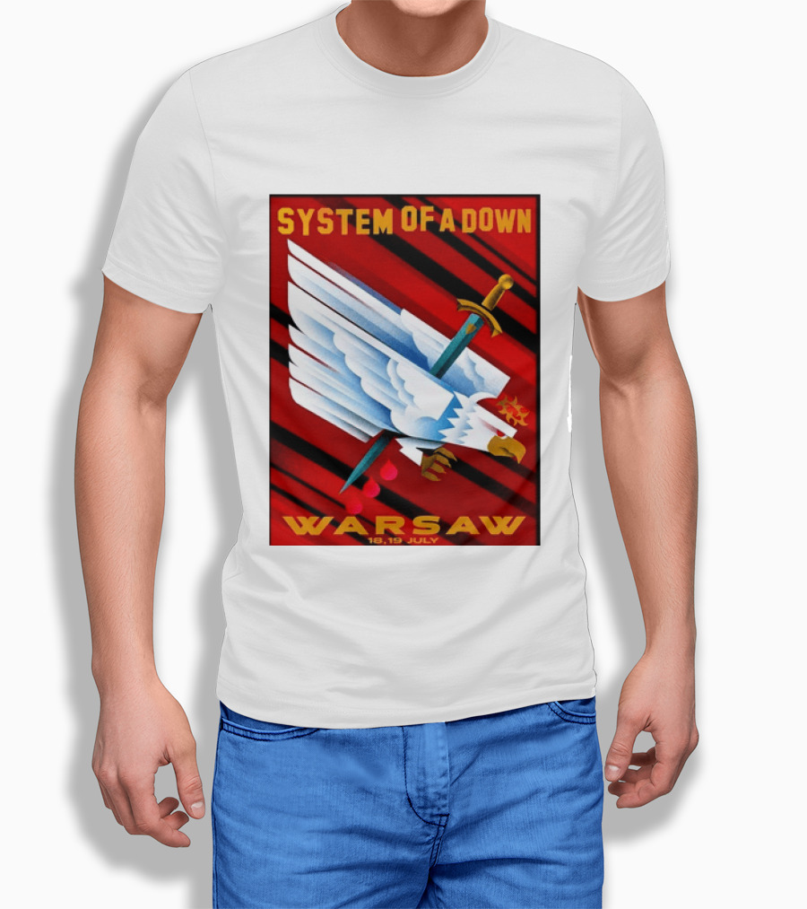 System Of A Down Warsaw Poland 2026 PGE Narodowy 18 19 July Exclusive Venue T-Shirt