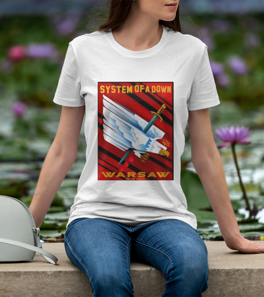 System Of A Down Warsaw Poland 2026 PGE Narodowy 18 19 July Exclusive Venue T-Shirt