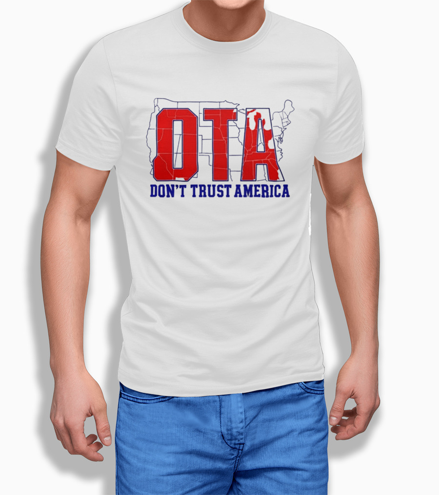 OTA Don't Trust America Map T-Shirt