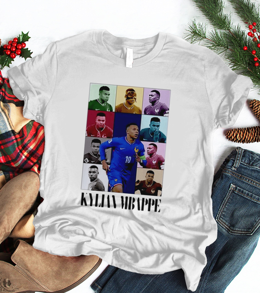Kylian Mbappé France Football The Eras Tour Collage T-Shirt