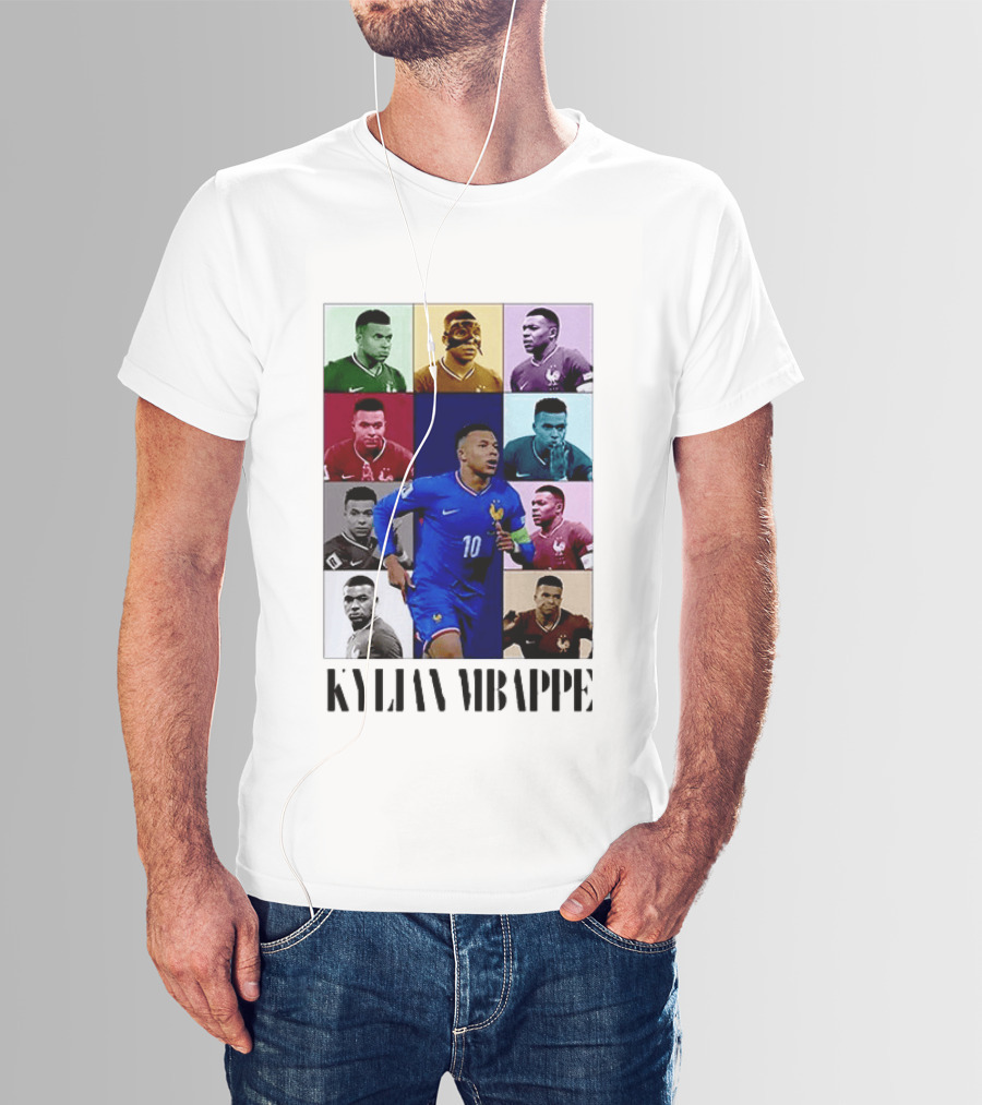Kylian Mbappé France Football The Eras Tour Collage T-Shirt