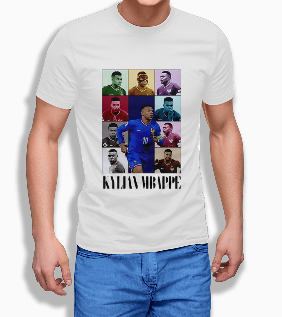 Kylian Mbappé France Football The Eras Tour Collage T-Shirt