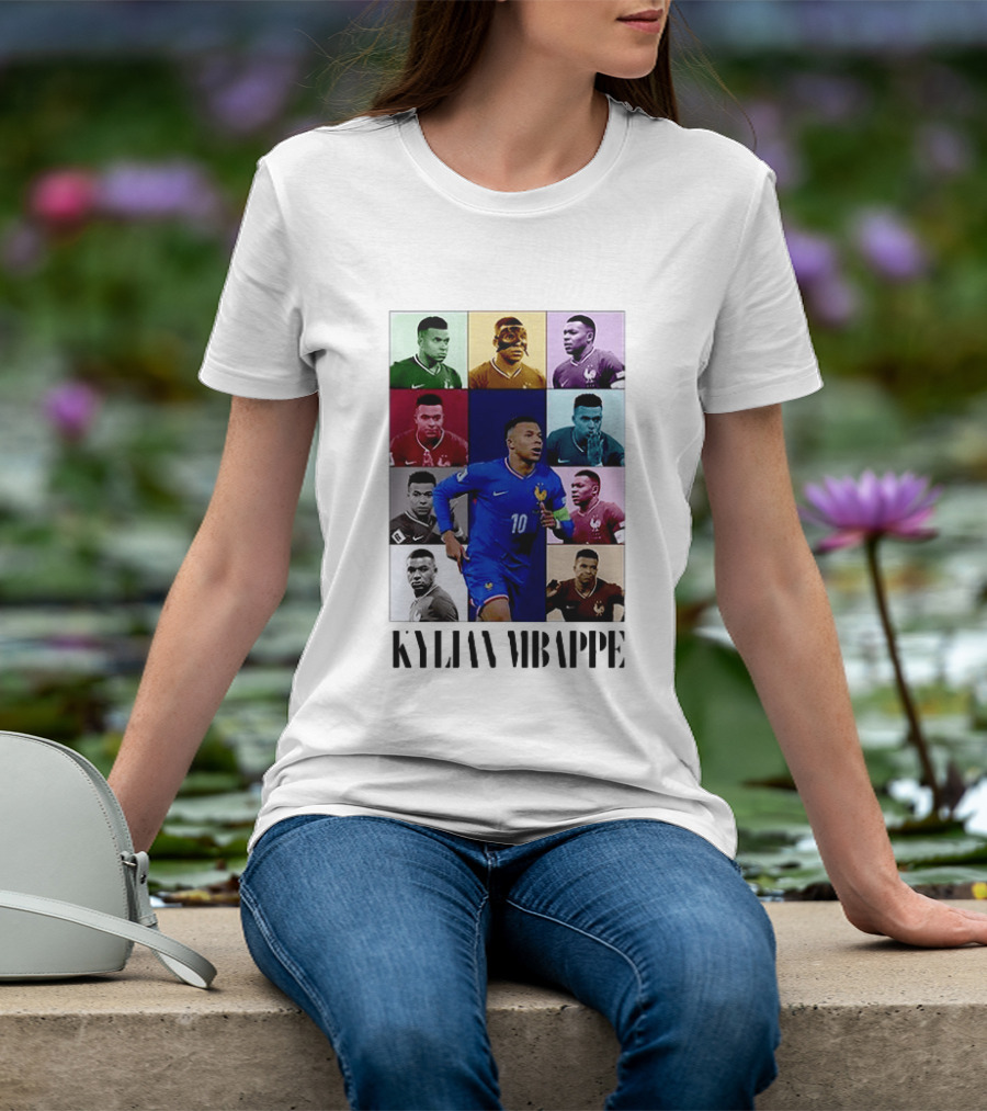 Kylian Mbappé France Football The Eras Tour Collage T-Shirt