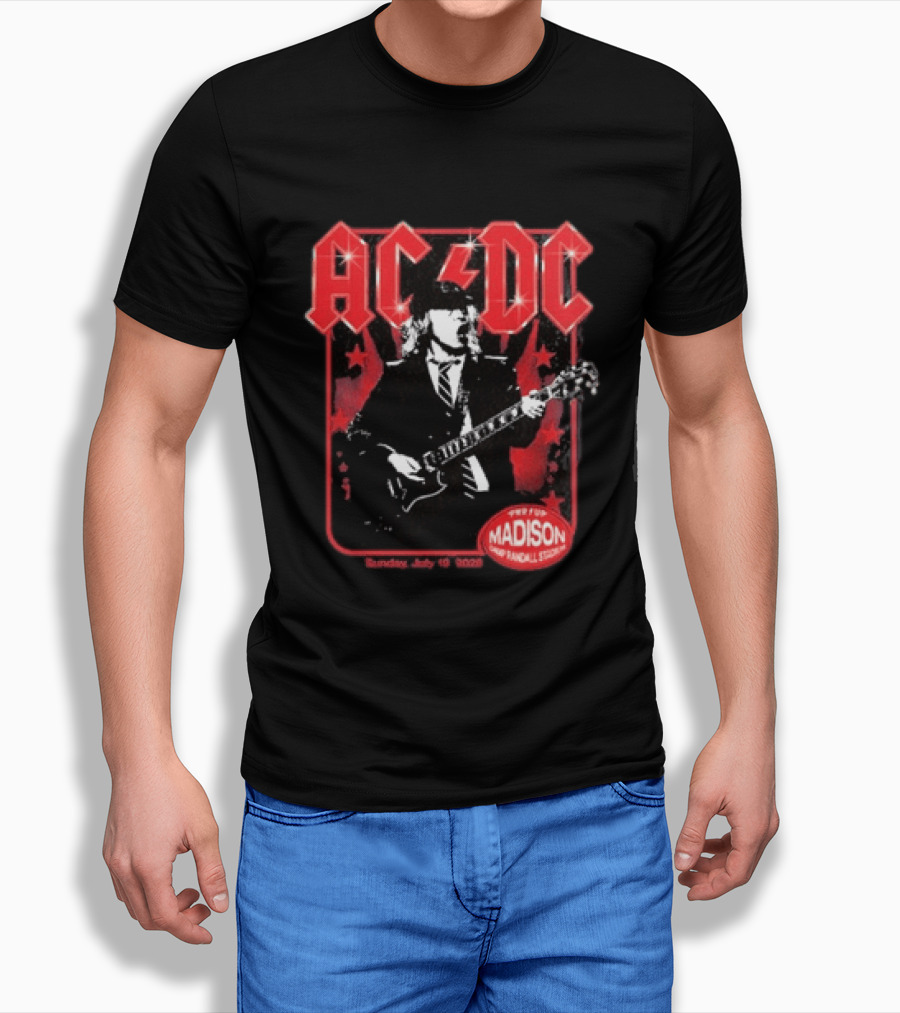 ACDC PWR Up Tour Madison Camp Randall Stadium July 19 2026 T-Shirt