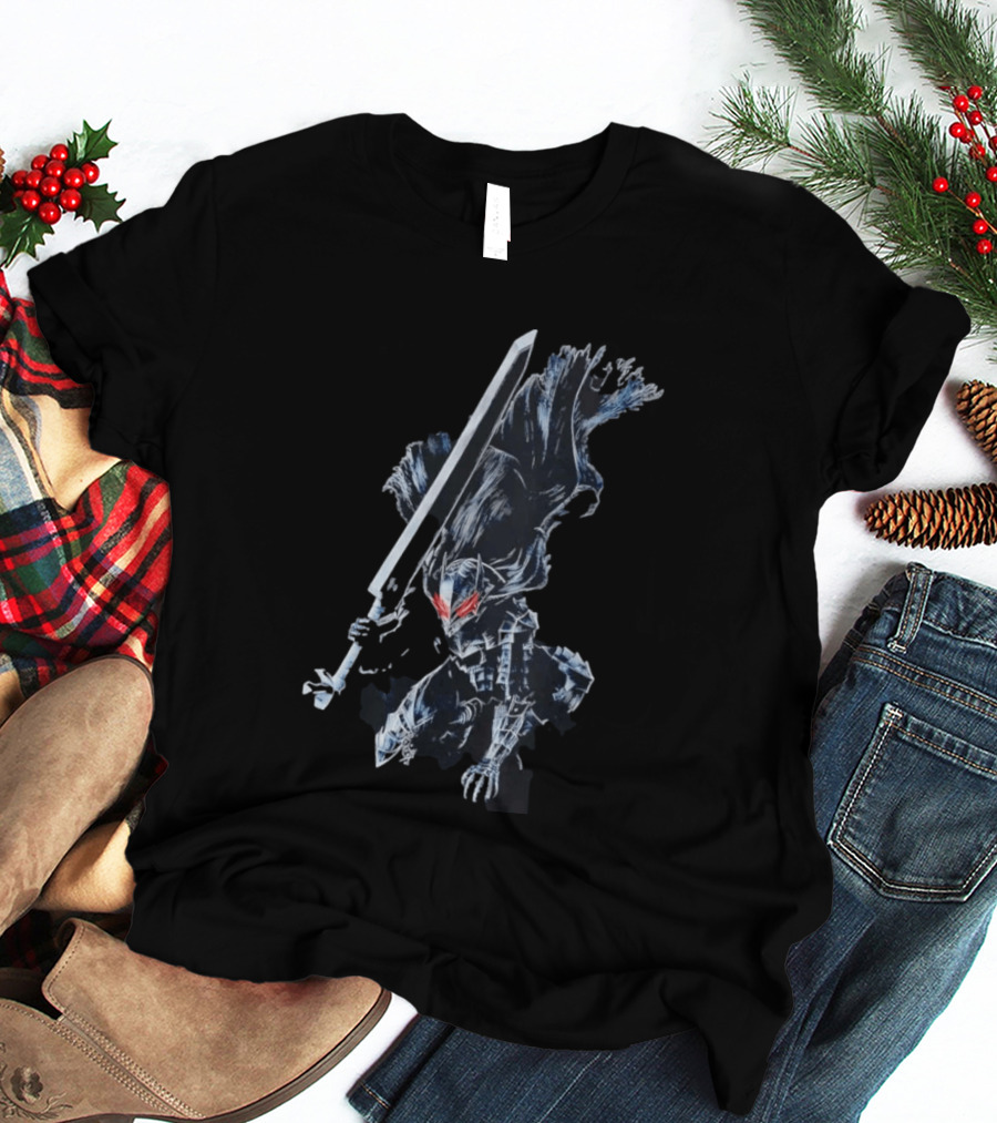 Berserk Guts Berserker Armor Dragonslayer Sword Action Pose T-Shirt