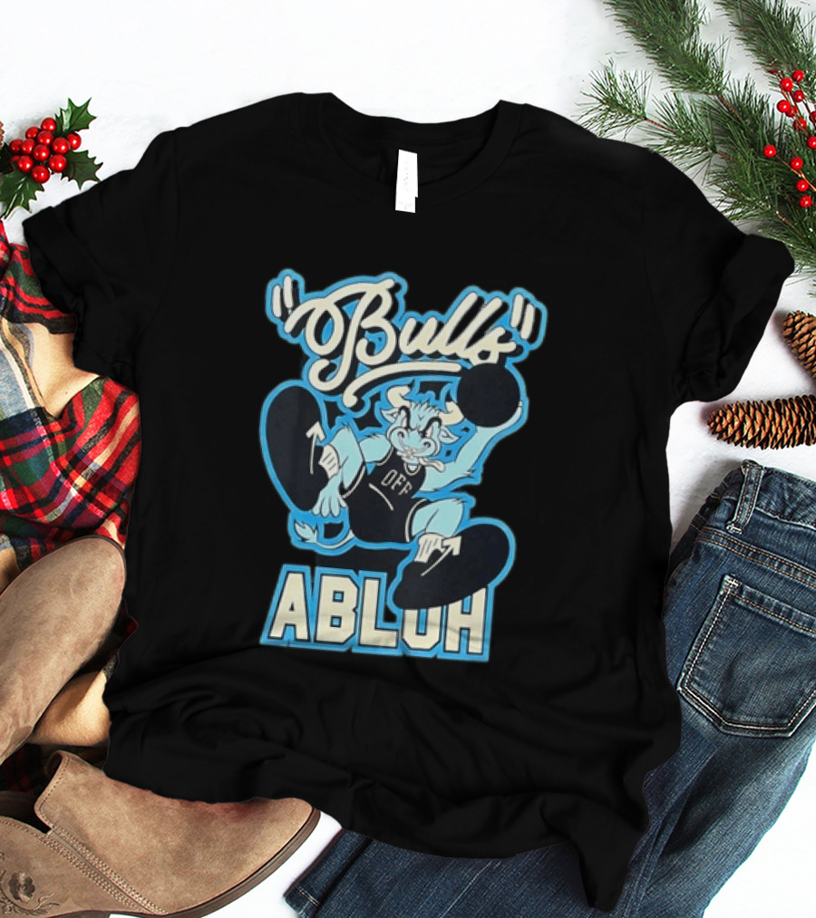 Off White Bulls Abloh Cartoon Basketball T-Shirt