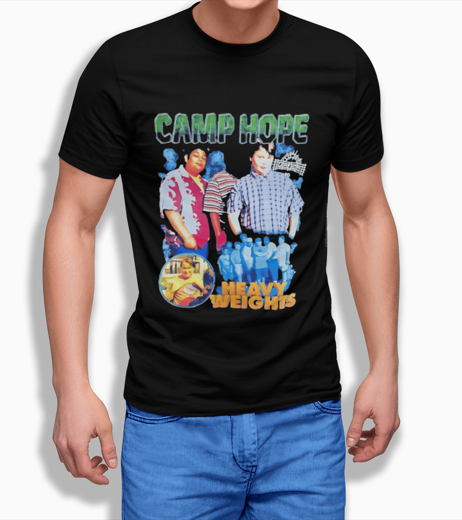 Camp Hope 90 Heavy Weights Featuring Characters From Cult T-Shirt