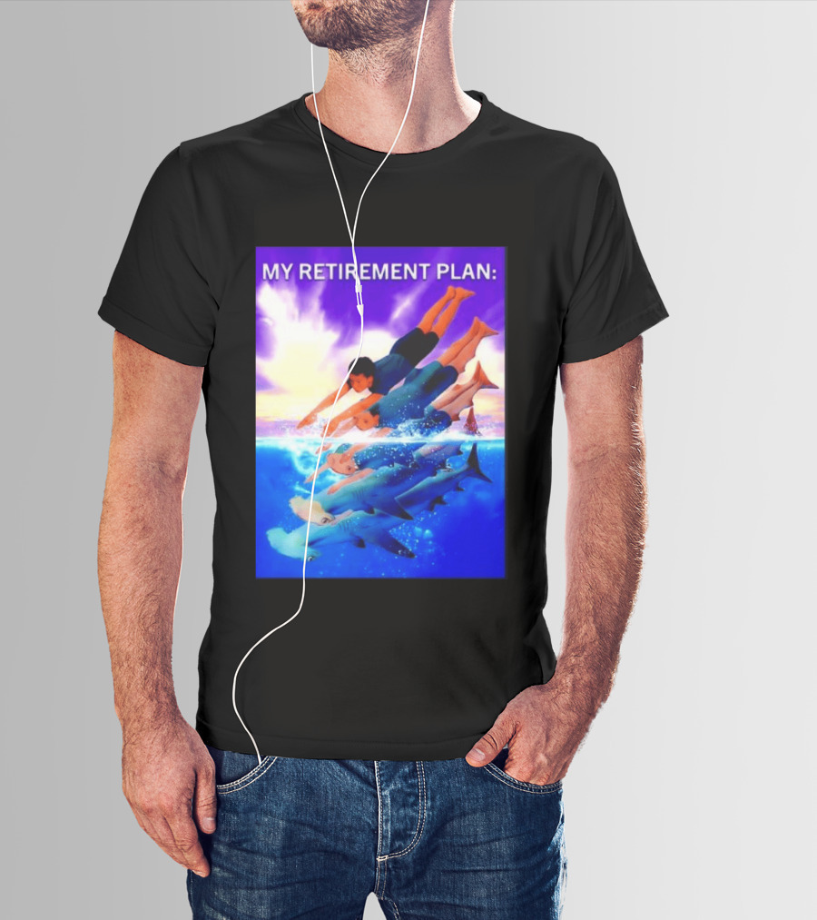 My Retirement Plan Hammerhead Shark Swimming Diving Adventure T-Shirt