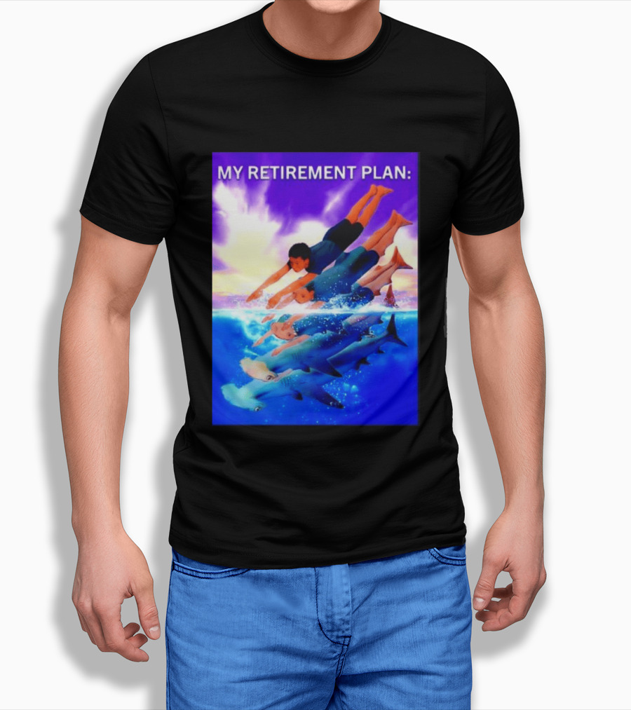 My Retirement Plan Hammerhead Shark Swimming Diving Adventure T-Shirt