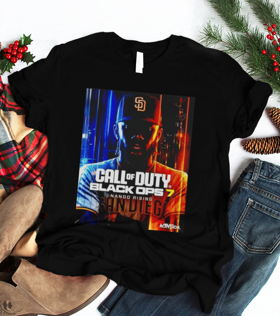 Call Of Duty Black Ops 7 Nando Rising San Diego SD Cap T-Shirt