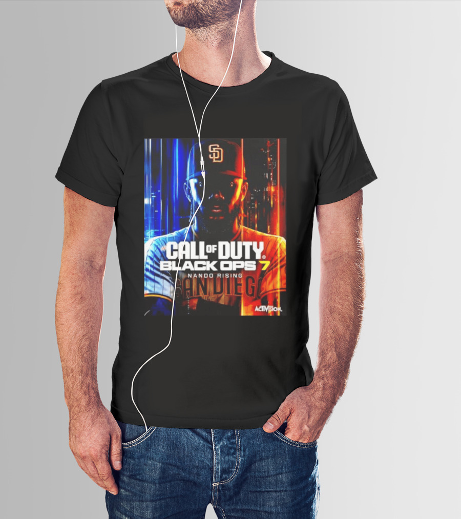 Call Of Duty Black Ops 7 Nando Rising San Diego SD Cap T-Shirt
