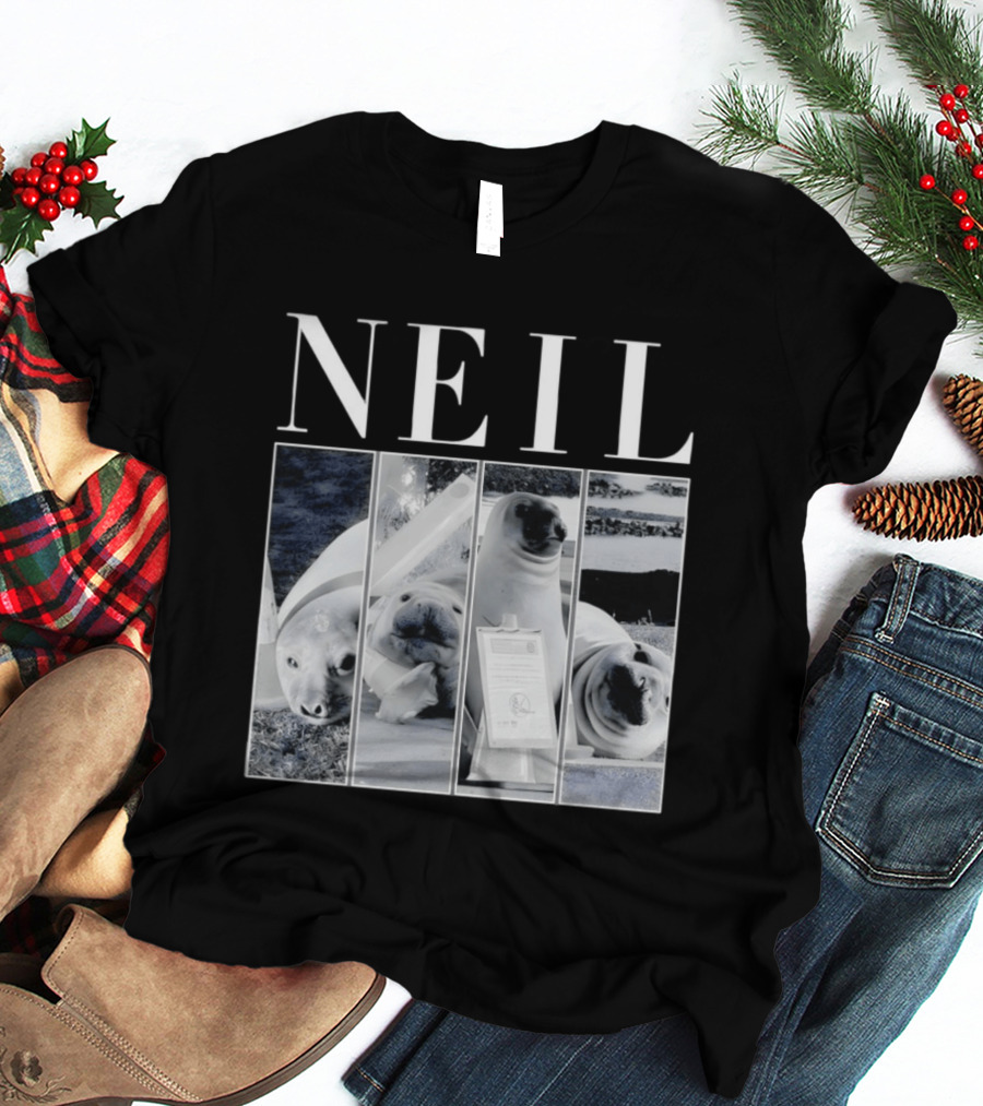 Neil The Seal Animal Meme Funny Seal Faces T-Shirt