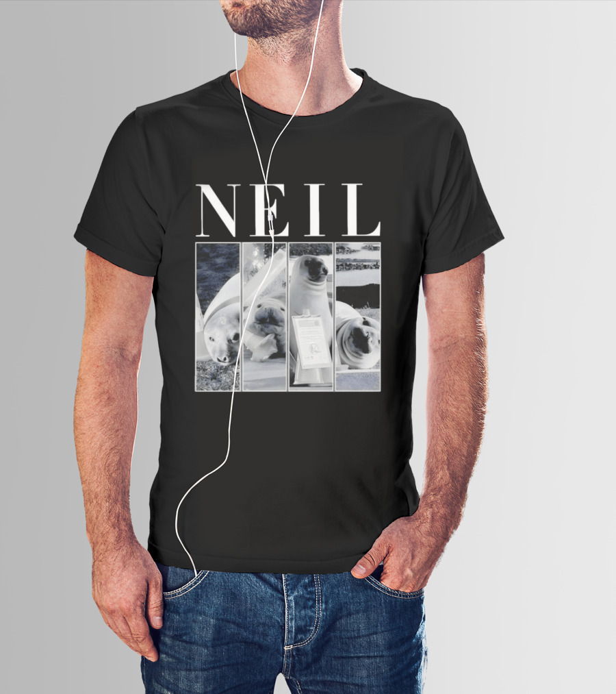Neil The Seal Animal Meme Funny Seal Faces T-Shirt
