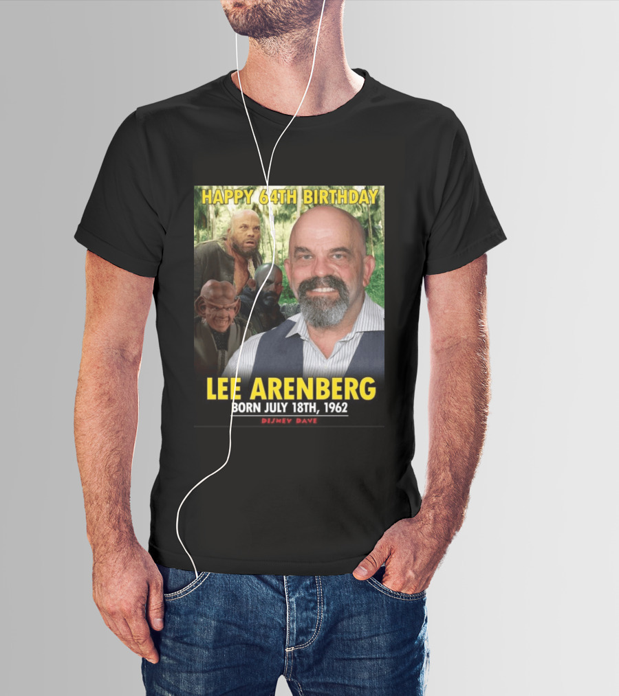 Happy 64th Birthday Lee Arenberg Born July 18th 1962 Disney Dave T-Shirt