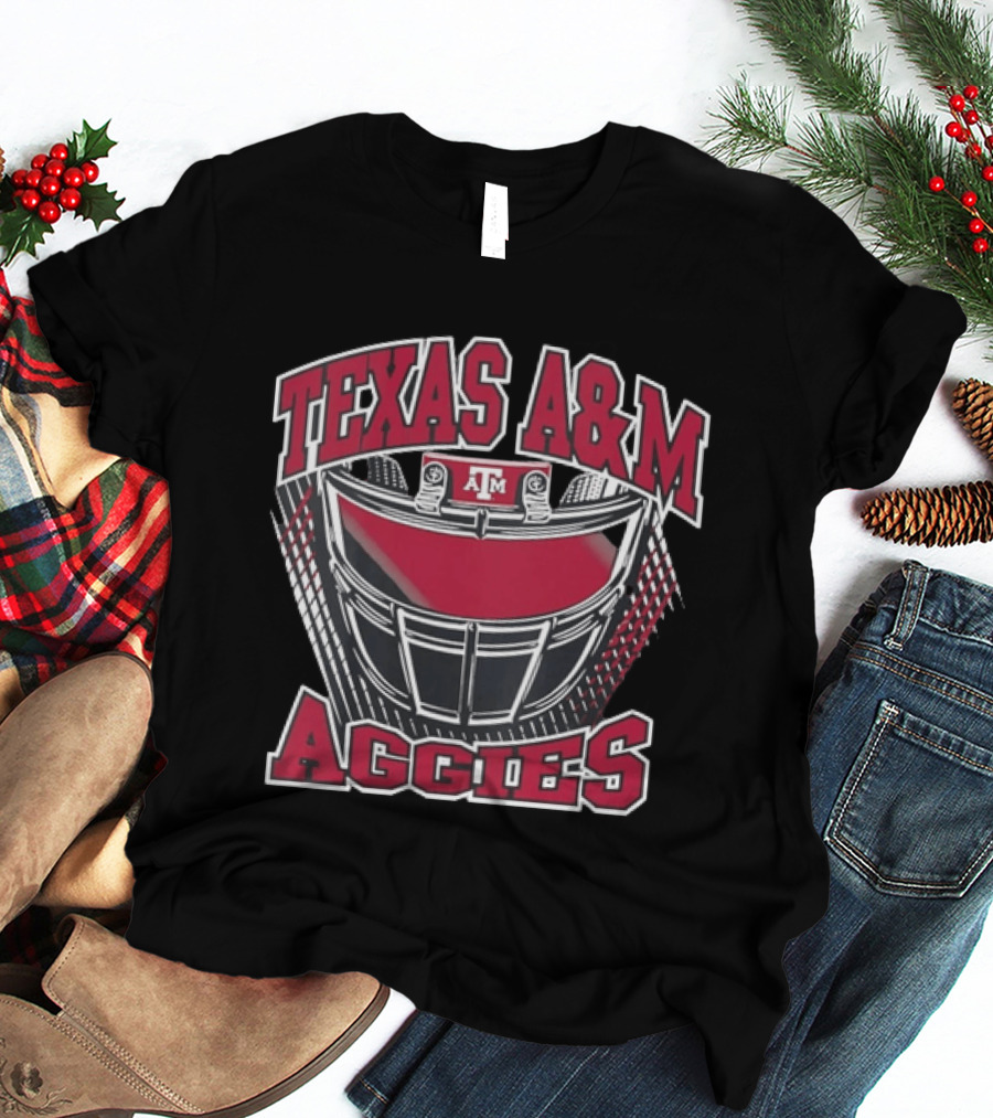 Texas A&M Aggies Football Helmet Varsity Spirit T-Shirt