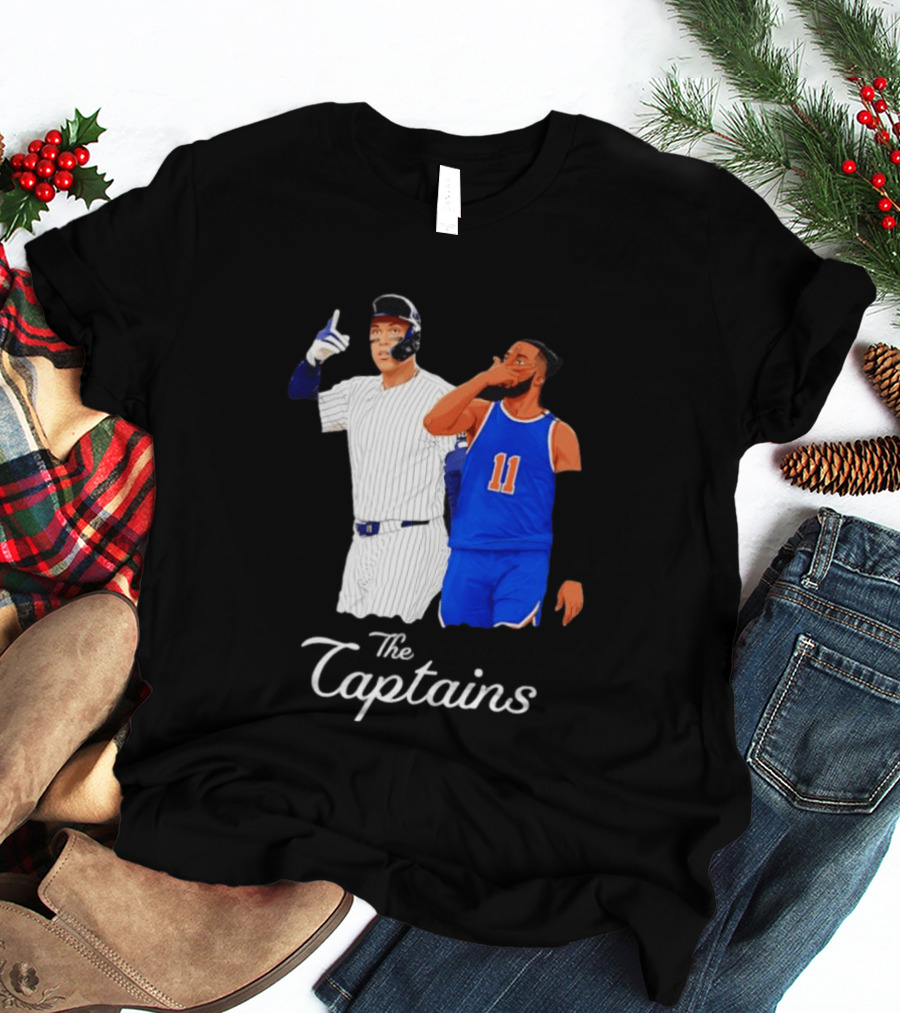Aaron Judge New York Yankees Jalen Brunson New York Knicks The Captains T-Shirt