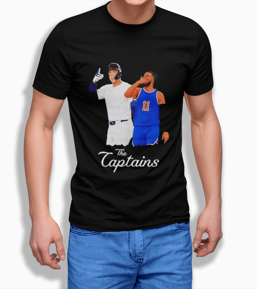 Aaron Judge New York Yankees Jalen Brunson New York Knicks The Captains T-Shirt