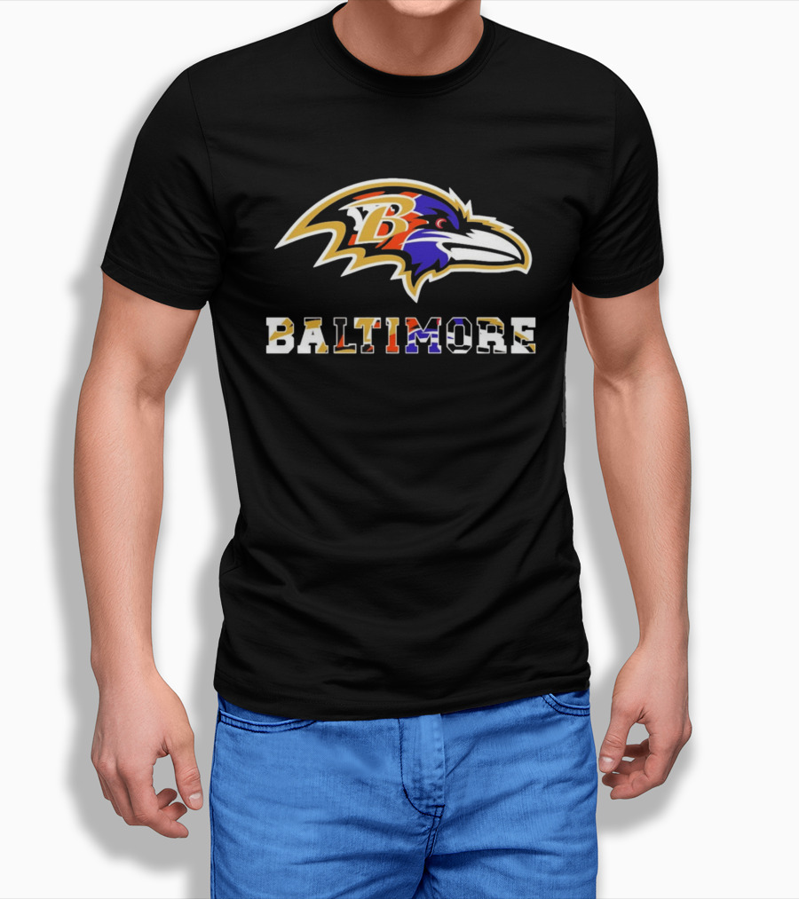 Baltimore Ravens Orioles Terrapins Sports Fusion T-Shirt