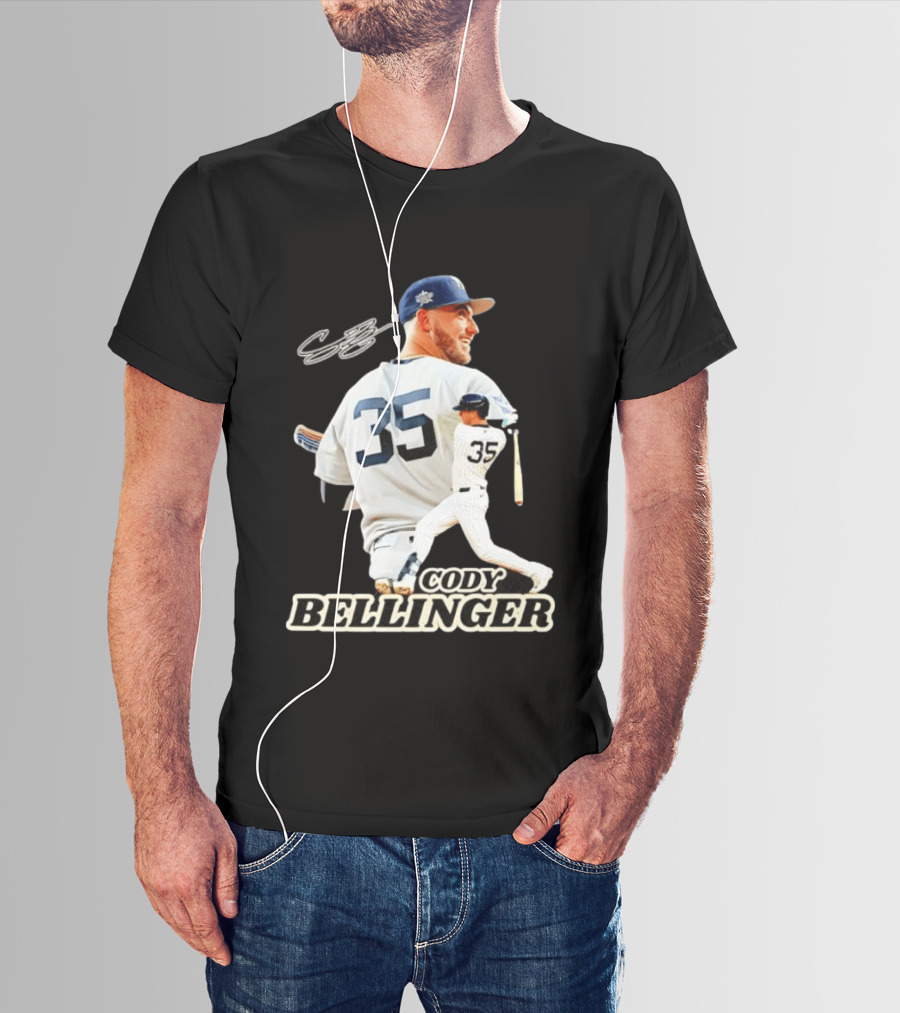 Cody Bellinger 35 New York Yankees MLB Baseball Player T-Shirt