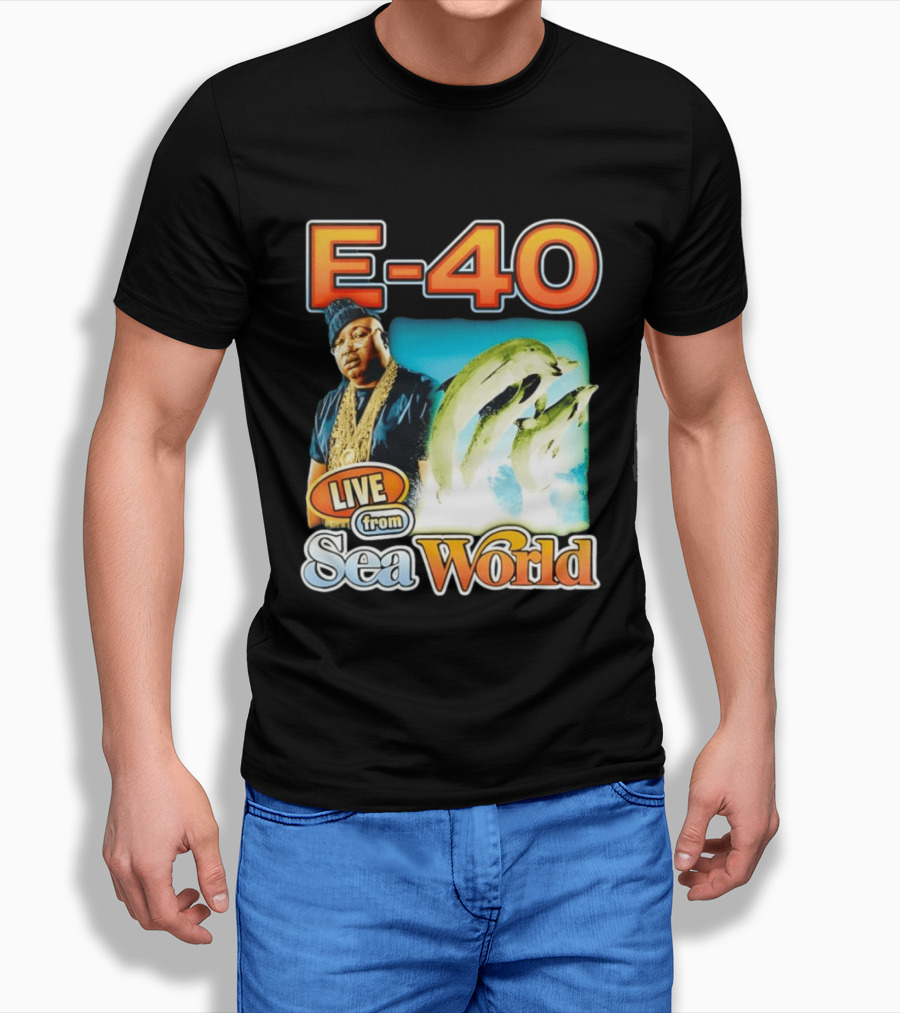 E 40 Live From Sea World With Dolphins T-Shirt