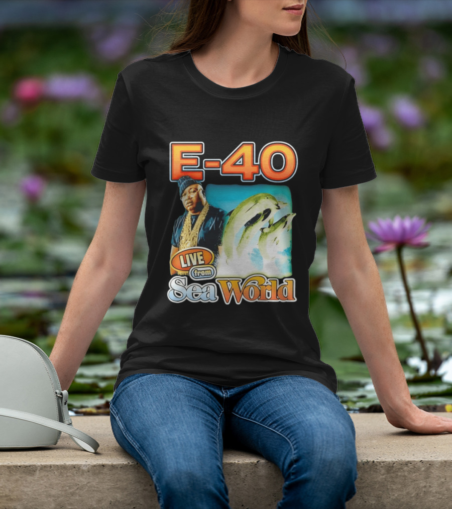 E 40 Live From Sea World With Dolphins T-Shirt