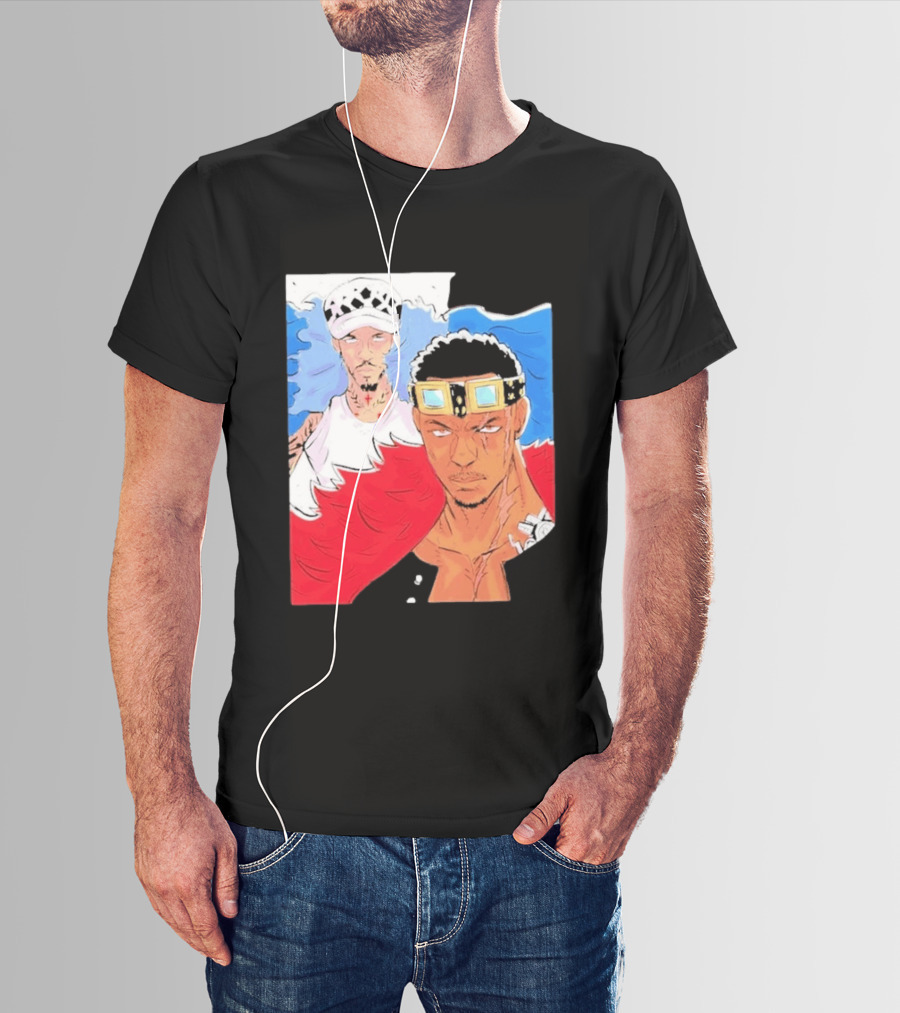 Minnesota Timberwolves Anthony Edwards Lamelo Ball Anime Crossover One Piece Fusion T-Shirt