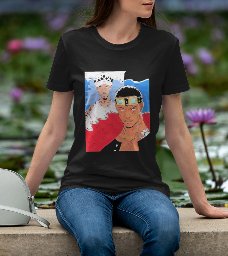 Minnesota Timberwolves Anthony Edwards Lamelo Ball Anime Crossover One Piece Fusion T-Shirt