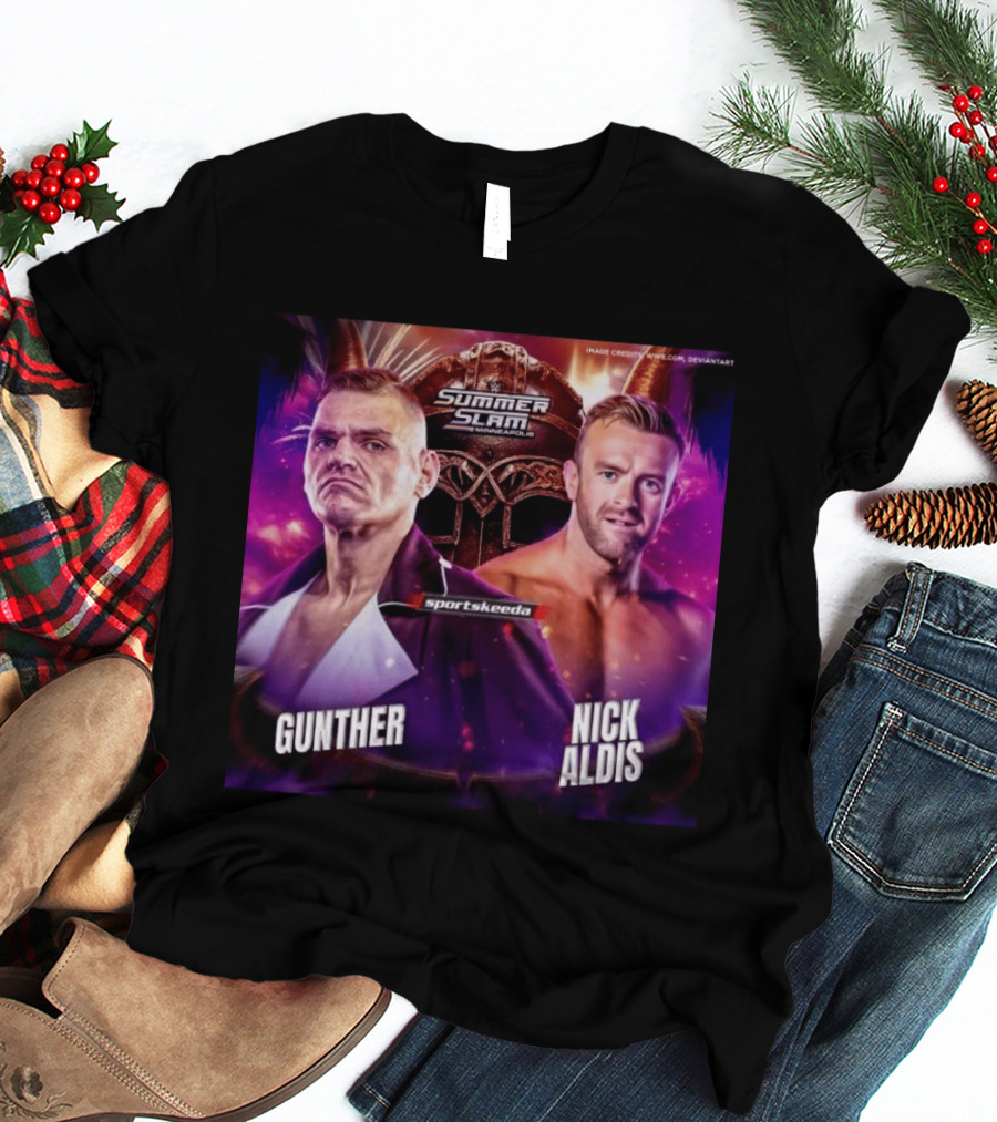 SummerSlam 2026 Gunther Vs Nick Aldis WWE Minneapolis Showdown T-Shirt