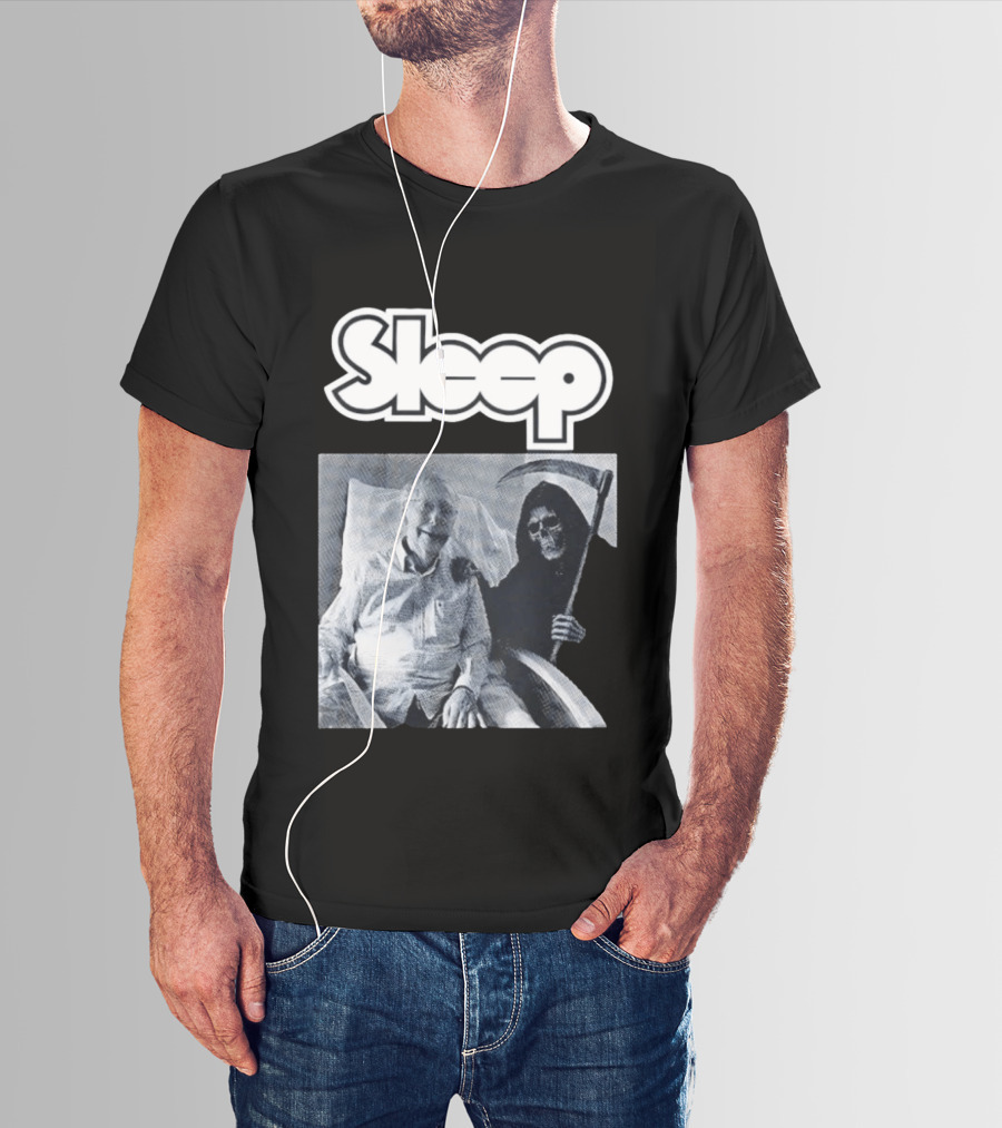 United Snakes Grim Reaper Holding Scythe Sleep Elderly Man In Hospital Room T-Shirt