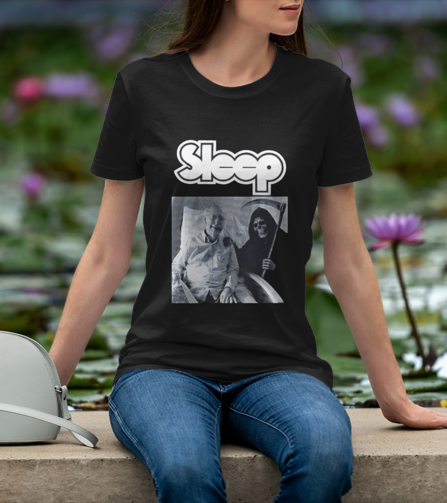United Snakes Grim Reaper Holding Scythe Sleep Elderly Man In Hospital Room T-Shirt