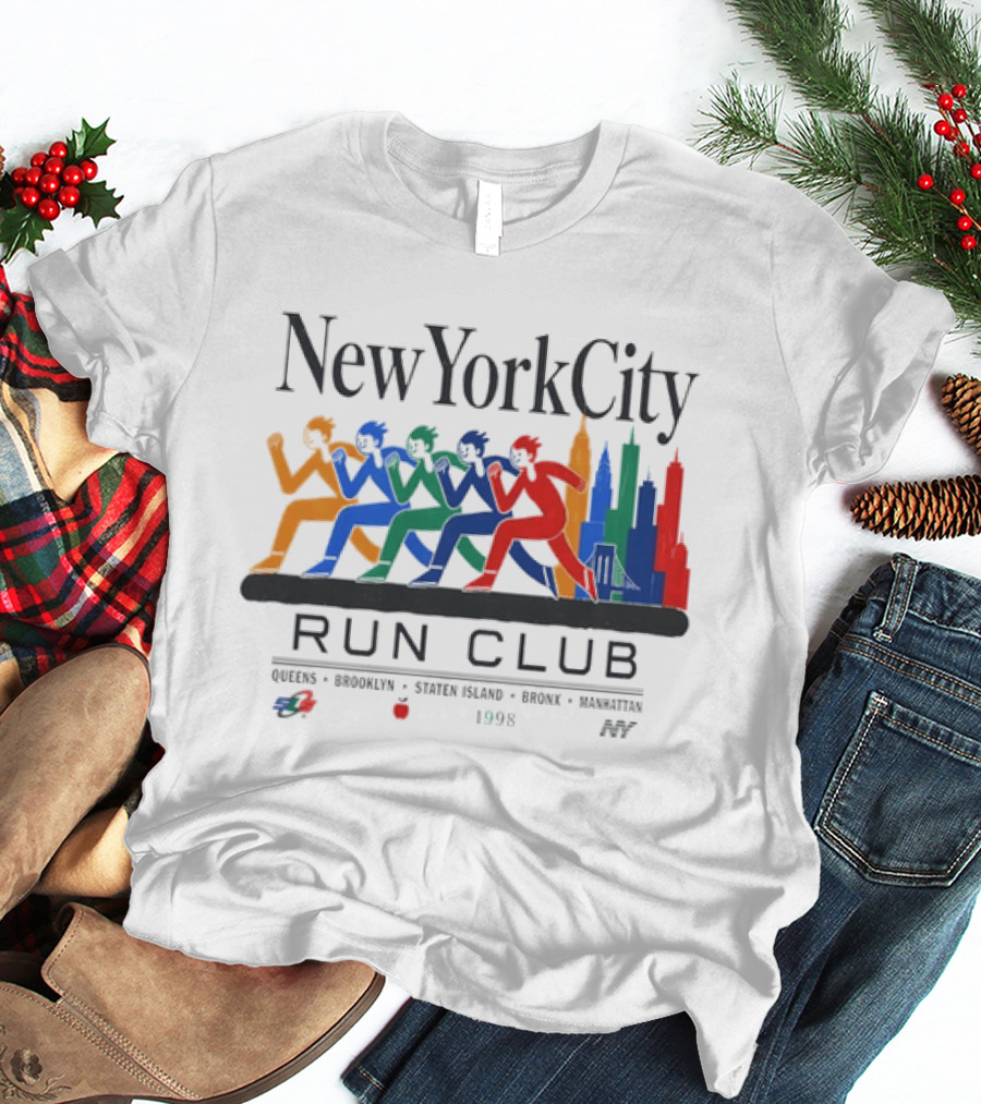 New York City Run Club 1998 Queens Brooklyn Staten Island Bronx Manhattan T-Shirt
