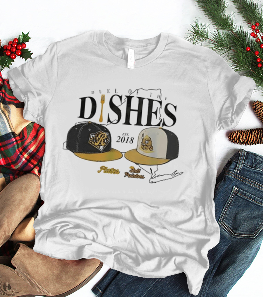 Rochester Plates Salt Potatoes Duel Of The Dishes Est 2018 New York State Caps T-Shirt