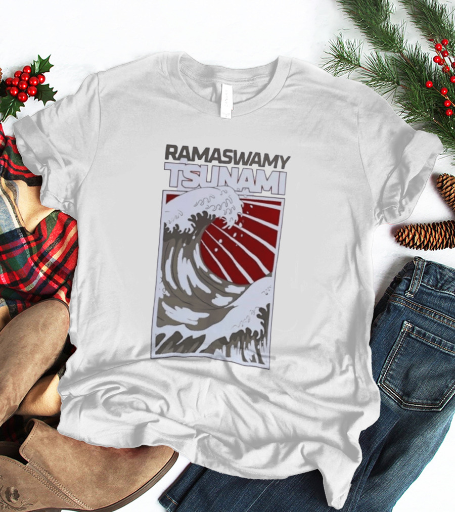 Ramaswamy Tsunami Japanese Wave T-Shirt