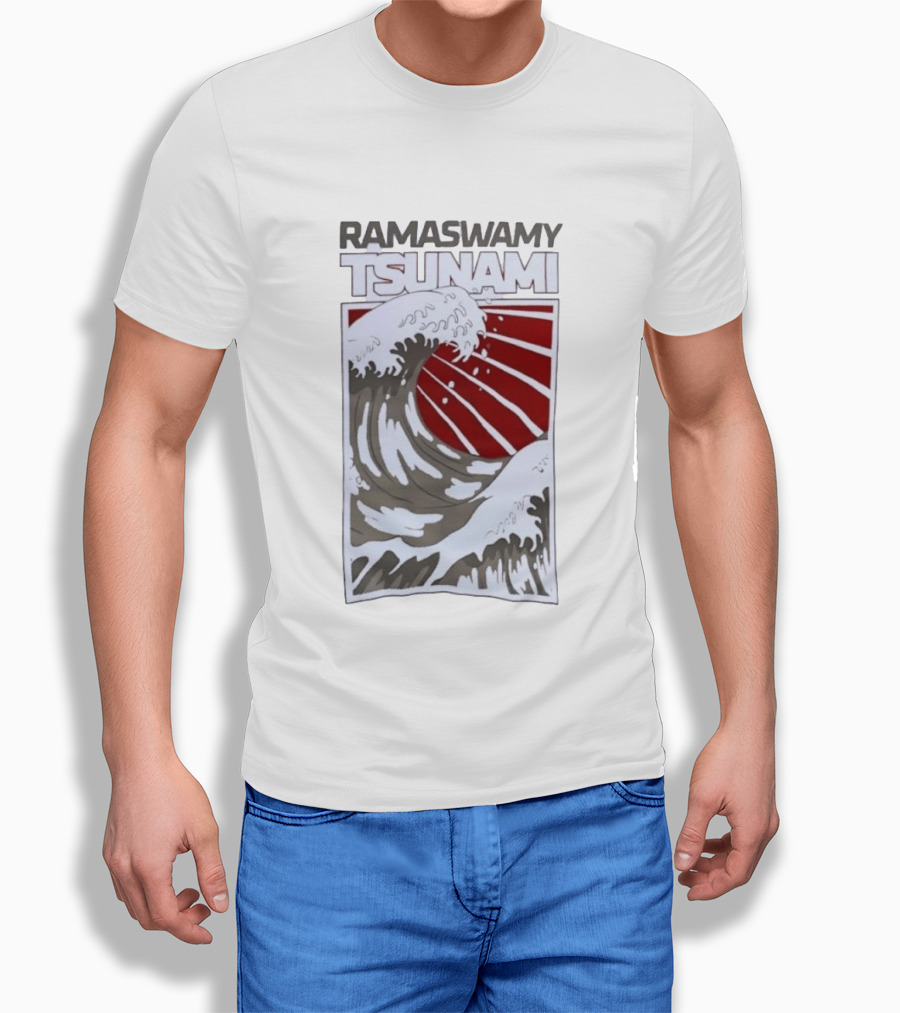 Ramaswamy Tsunami Japanese Wave T-Shirt