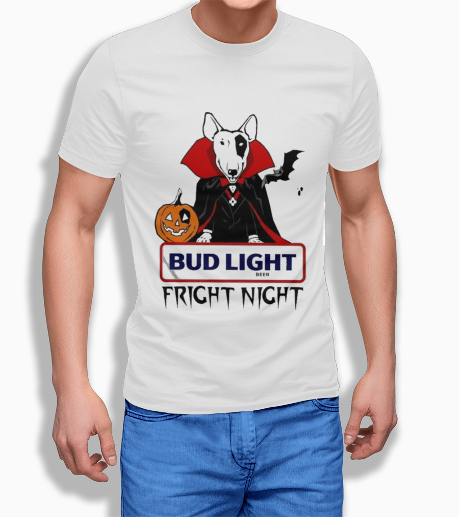 Bud Light Spuds MacKenzie Fright Night 80s Halloween T-Shirt